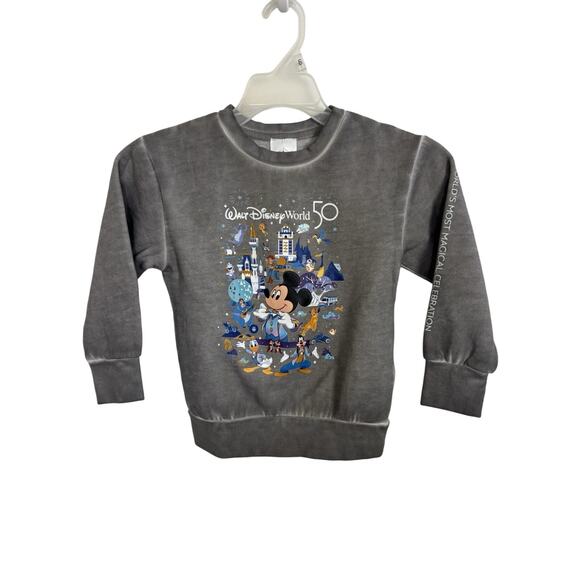 NWOT Walt Disney World 50th Pullover Crewneck Sweatshirt Kids Size XS - Picture 1 of 6